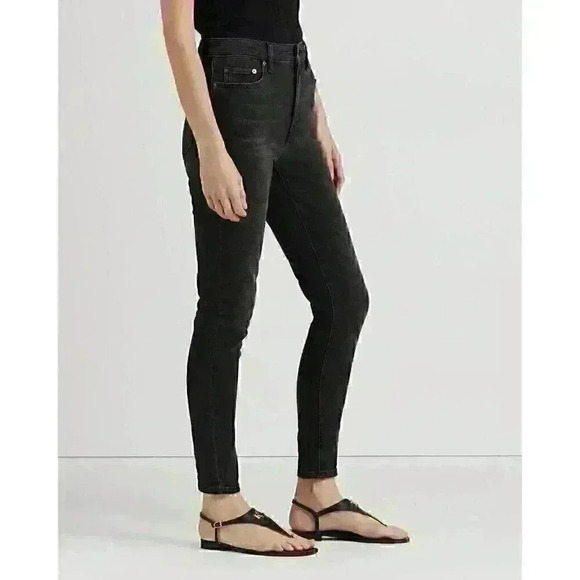 NEW! Lauren Ralph Lauren Women's 22W High-Rise Skinny Ankle Jean NWT $115 - Picture 4 of 6